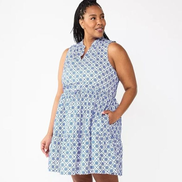 Draper James RSVP‎ Plus Babydoll Embroiderd Dress-Size 2X - Picture 1 of 9